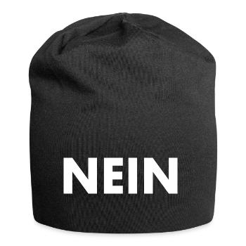 Nein - Jersey-Beanie - Schwarz - Vorne