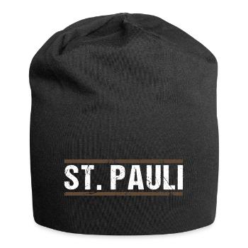 St. Pauli - Jersey-Beanie - Schwarz - Vorne