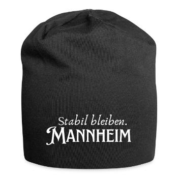 Rester stable à Mannheim - Bonnet en jersey - noir - Devant