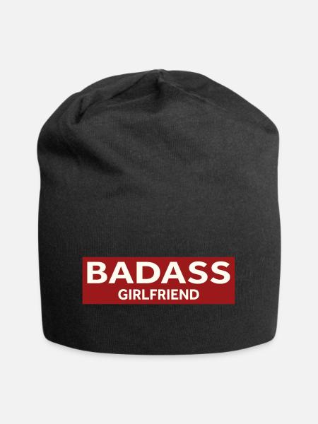 BADASS GIRLFRIEND - Jersey-Beanie - Schwarz