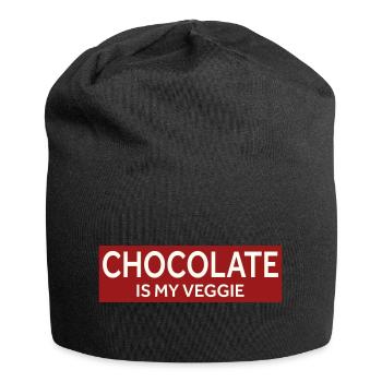LE CHOCOLAT, C’EST MON LÉGUME - Bonnet en jersey - noir - Devant
