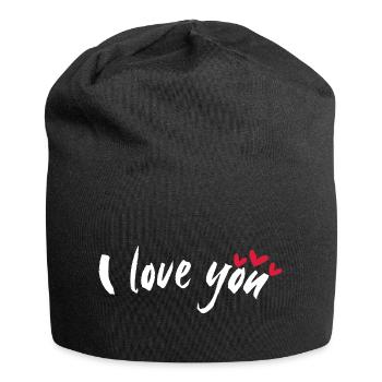 i love you - Jersey Beanie - black - Front