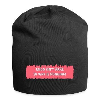 Endo Isn’t Rare So Why Is Funding Quote - Jersey Beanie - black - Front