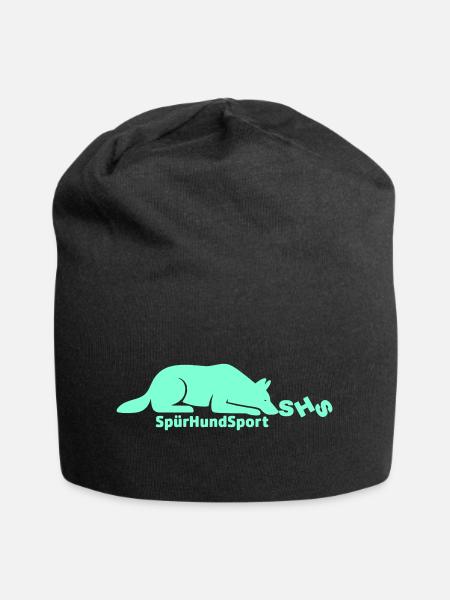 SHS Logo aquamarin - Jersey-Beanie - Schwarz