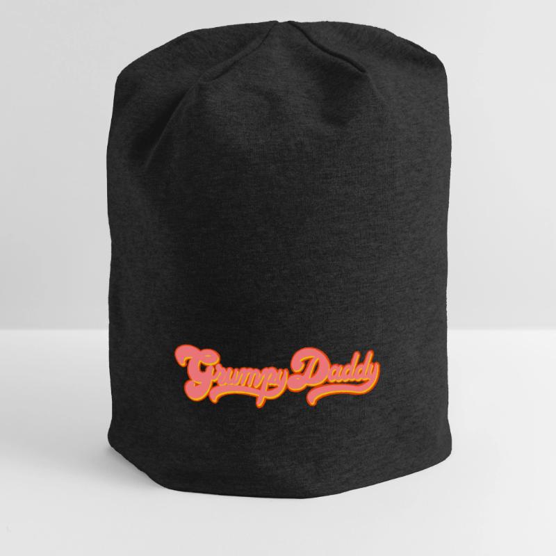 Grumpy Daddy Retro Script - Color "Exploitation" Jersey Beanie
