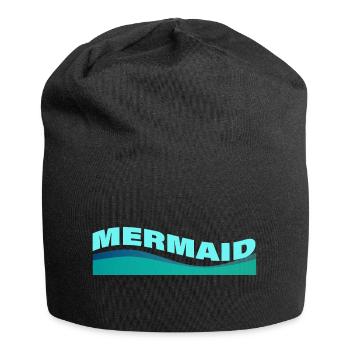 MERMAID - Jersey-Beanie - Schwarz - Vorne