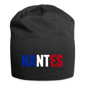 Nantes, France - Bonnet en jersey - noir - Devant