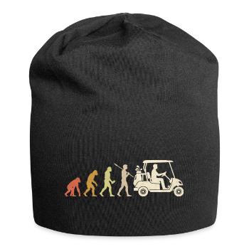 Golf Cart Evolution Cadeau drôle pour golfeur - Bonnet en jersey - noir - Devant