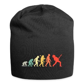 Guitarist Evolution Rock and Metal Guitar Player - Jersey Beanie - black - Front