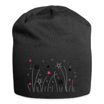 grashalme - Jersey-Beanie - Schwarz - Vorne