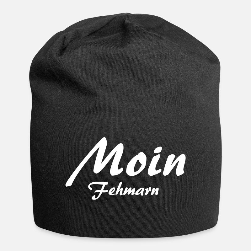 Moin Fehmarn - Jersey-Beanie - Schwarz