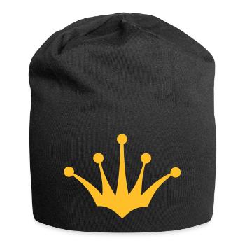 king or queen crown 4 1c - Jersey Beanie - black - Front