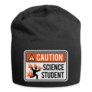 Caution science student - physics / chemistry - Jersey Beanie - black - Front