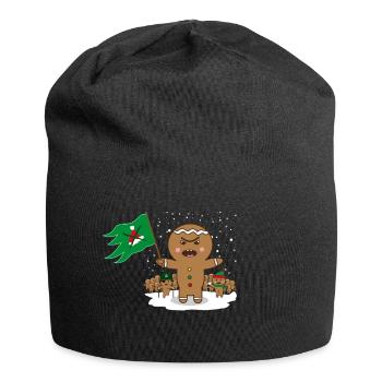 Lebkuchen Revolution Anti Weihnachten Geschenk - Jersey-Beanie - Schwarz - Vorne