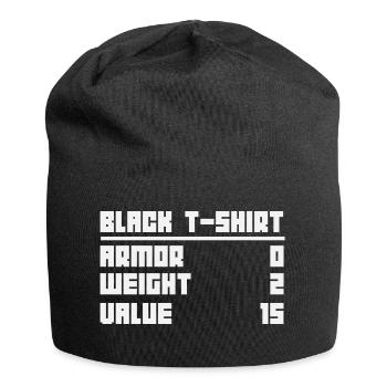 Spielekonsole Konsole Retro Geschenk - Jersey-Beanie - Schwarz - Vorne