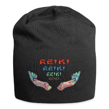 reiki reiki reiki e 72 - Jersey-Beanie - Schwarz - Vorne