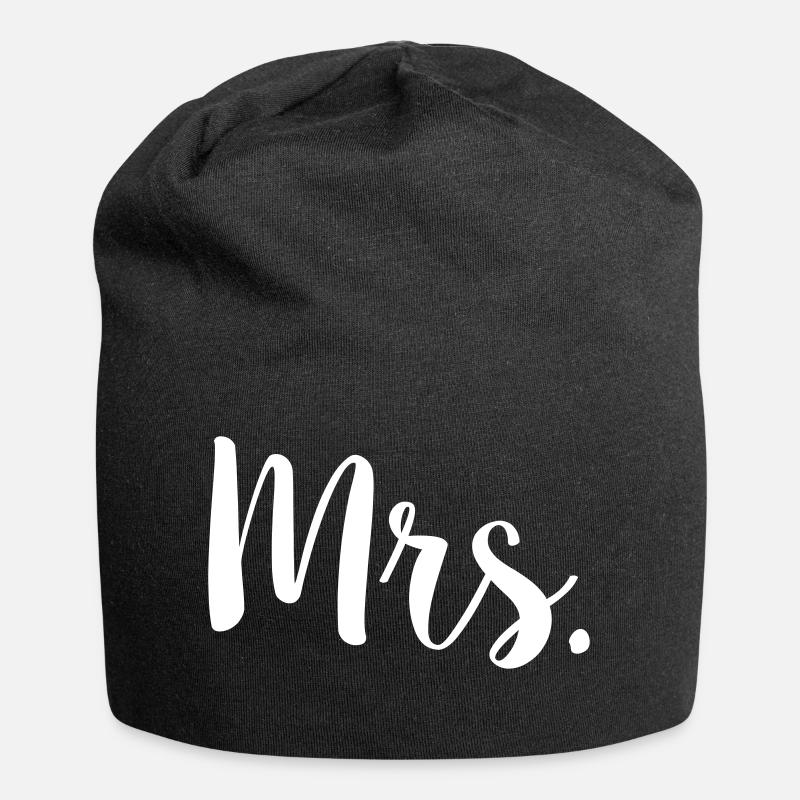Mrs. - Jersey-Beanie - Schwarz