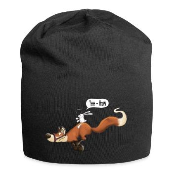 Süßer Fuchs - Füchse - Hase - Hasi - Geschenk - Jersey-Beanie - Schwarz - Vorne