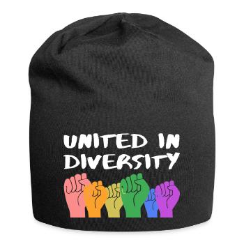 United in diversity Cadeau - Bonnet en jersey - noir - Devant