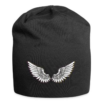 Ailes d'ange 7 - Bonnet en jersey - noir - Devant