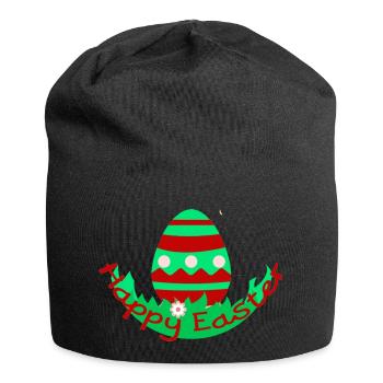 Ostern - Jersey-Beanie - Schwarz - Vorne