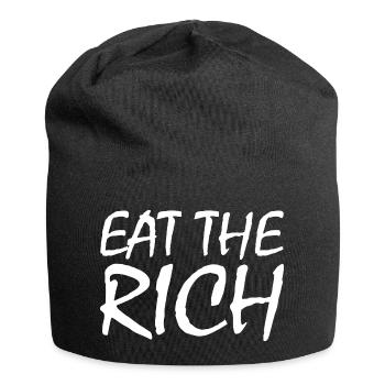 Eat the rich - Jersey Beanie - black - Front