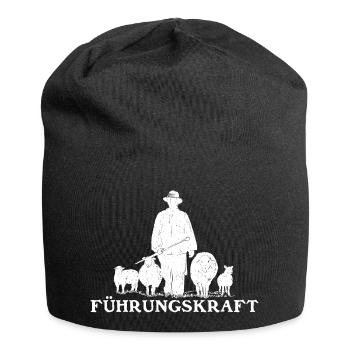 Führungskraft Schäfer Hirte - Jersey-Beanie - Schwarz - Vorne