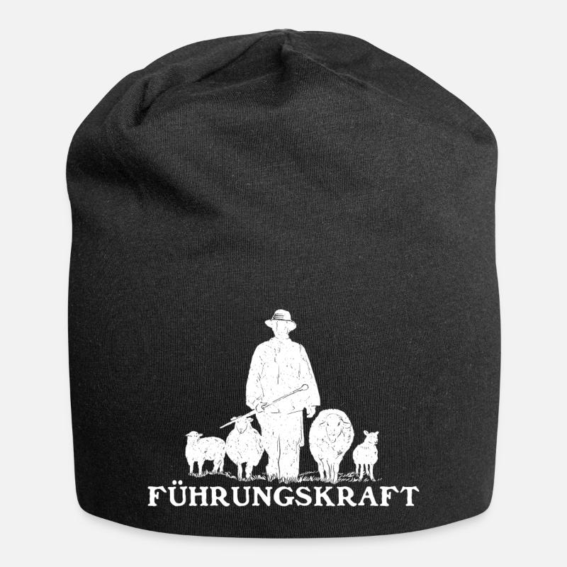 Führungskraft Schäfer Hirte - Jersey-Beanie - Schwarz