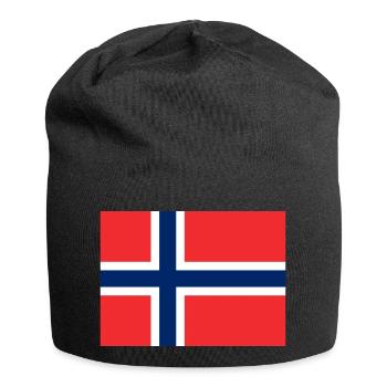 Norway Flag - Bonnet en jersey - noir - Devant