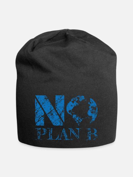 no planet B 000013 blue 01 - Jersey-Beanie - Schwarz