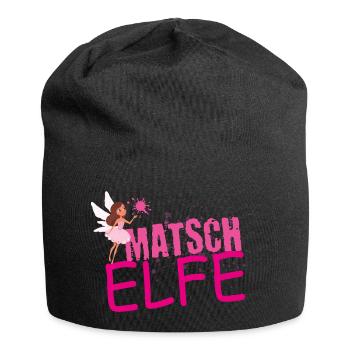 Muddy run shirt mud Matsch Lauf Elfe Team Frau - Jersey-Beanie - Schwarz - Vorne