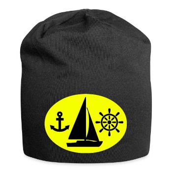 Segeln - Jersey-Beanie - Schwarz - Vorne