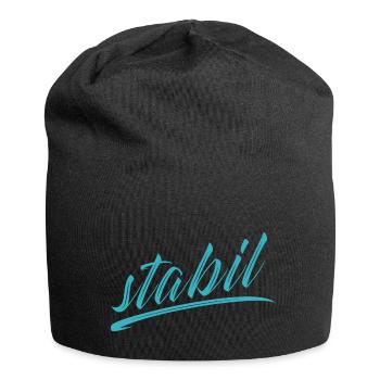 stabil - Jersey-Beanie - Schwarz - Vorne