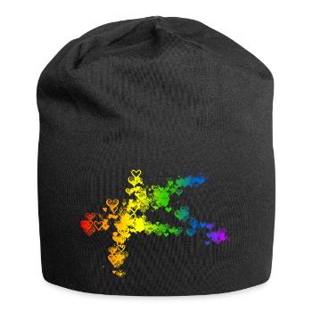 Pentagram Satan Devil gothic goth Occult Witch 2 - Jersey Beanie - black - Front