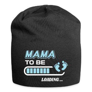 zukünftige Mutter. Warten Sie auf Geburtsgeschenk - Jersey-Beanie - Schwarz - Vorne