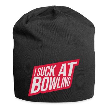 Je suis nul au bowling - Bonnet en jersey - noir - Devant
