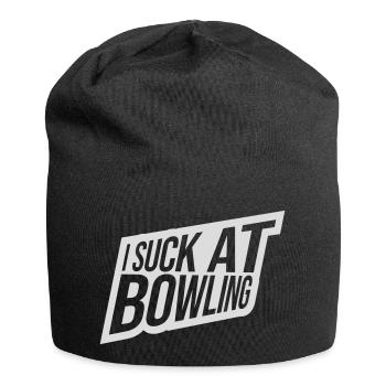Je suis nul au bowling - Bonnet en jersey - noir - Devant