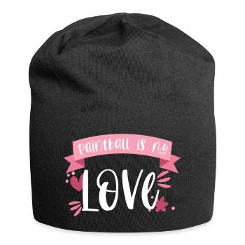 Paintball Paintballer Gotcha Liebe Geschenk - Jersey-Beanie - Schwarz - Vorne