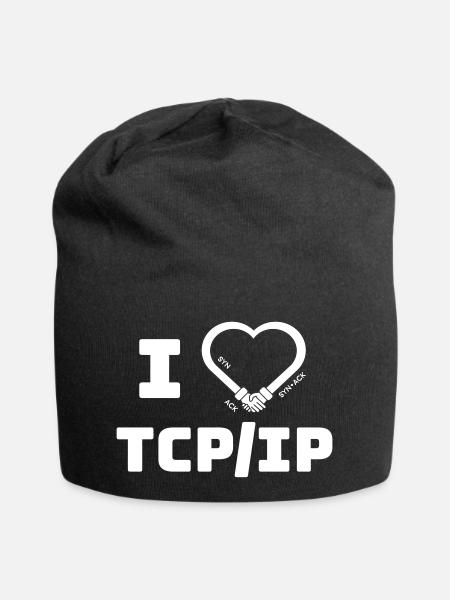 I love TCP/IP - Tribut an TCP IP & DARPA - Jersey-Beanie - Schwarz
