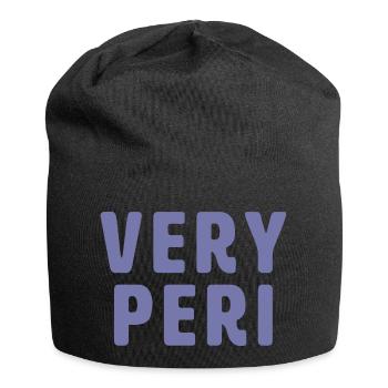 Very Peri - Jersey-Beanie - Schwarz - Vorne
