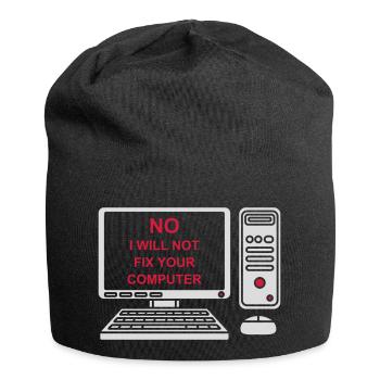 Ne pas réparer votre ordinateur - Bonnet en jersey - noir - Devant