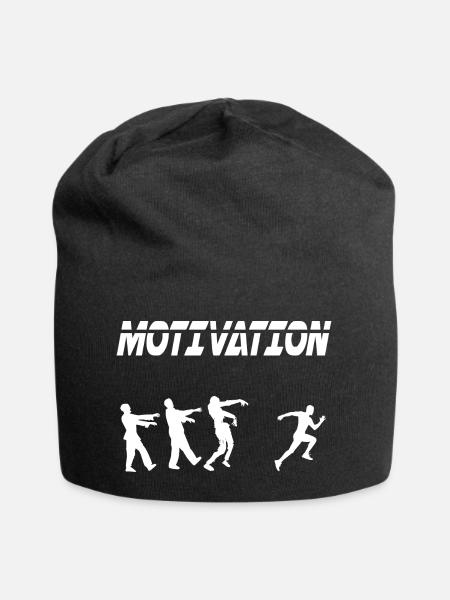 Motivation Sport Laufen Laufen Zombie - Jersey-Beanie - Schwarz