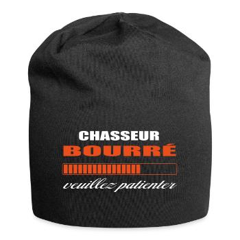 CHASSEUR bourré HUMOUR - Bonnet en jersey - noir - Devant