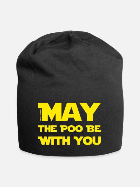 May the Poo.. - Jersey Beanie - black