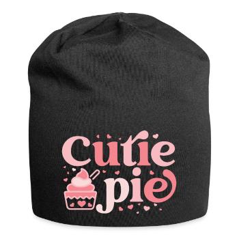 Tarte mignonne - Bonnet en jersey - noir - Devant