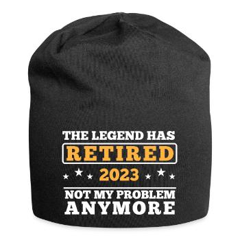 Retired. Not my problem anymore. Funny saying - Jersey Beanie - black - Front