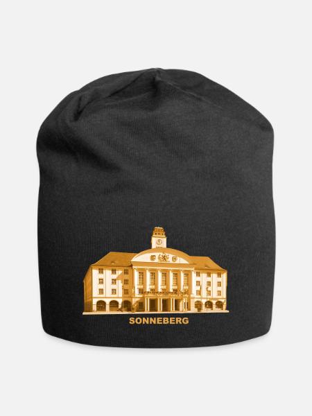 Sonneberg Rathaus Thüringen Spielzeugstadt - Jersey-Beanie - Schwarz