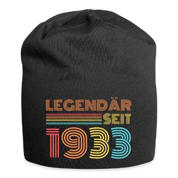 LEGENDÄR seit 1933 Geburtstag - Jersey-Beanie - Schwarz - Vorne