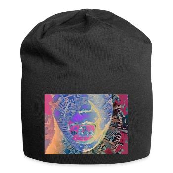Digital Art "eat my Tongue" TTT - Jersey Beanie - black - Front