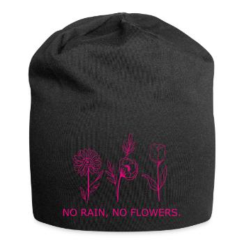 Flower Flower Plant - Jersey Beanie - black - Front